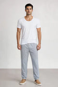 Men's  Vest Summer White Short Sleeves